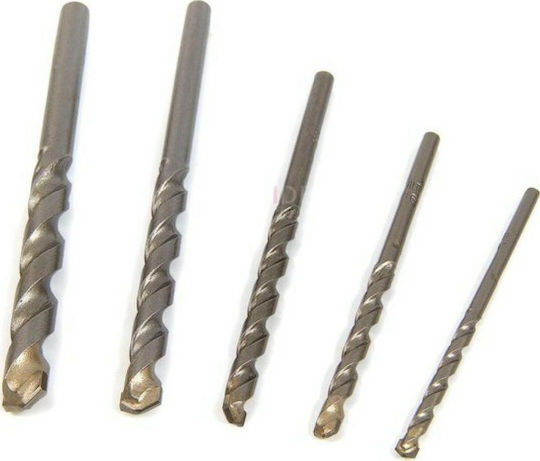 DEWALT Set of 5 Diamond Drills Carbide with Cylindrical Shank for Masonry, Glass and Tiles