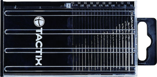 Tactix Set 20 Burghie pentru Lemn και Metal