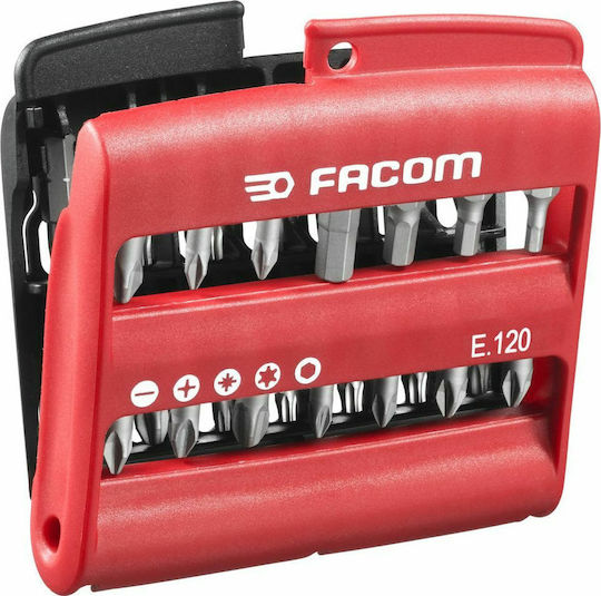 Facom Σετ 28 Μύτες Κατσαβιδιού Σταυρός / Torx / Αστέρι