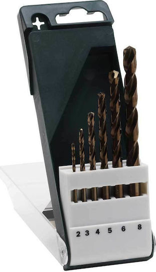 Bosch Set of 6 Drills Cobaltium with Cylindrical Shank for Metal