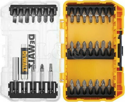 Dewalt Σετ 33 Μύτες Κατσαβιδιού Σετ με Μαγνητικό Εξάρτημα Συγκράτησης