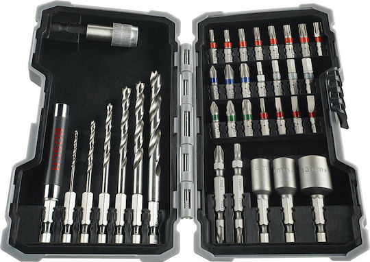 Bosch Set of 35 Drills with Hexagonal Shank for Wood