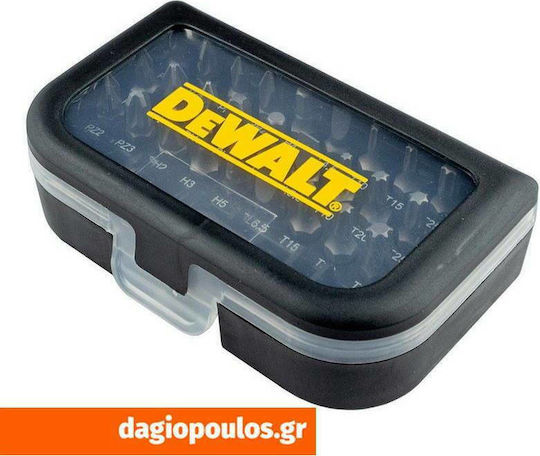 Dewalt Set 31 Biți Șurubelniță Drept / Cruce / Torx / Allen