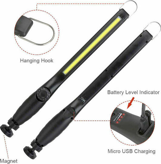 Arcas Rechargeable Workshop Light LED IP56 with Brightness up to 500lm ARC-F8W-R
