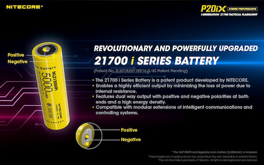 NiteCore LED IP68 с Максимална Яркост 4000лм Precise P20ix Черен