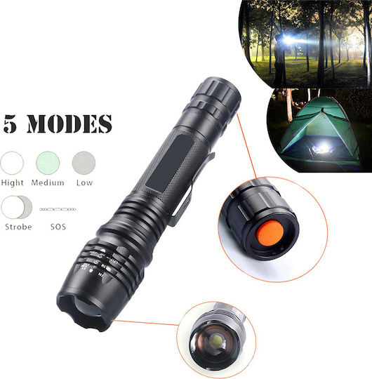 Lumină de lucru și de sit, cu baterie Lanternă LED cu Luminozitate Maximă 800lm Xanes Cree-XH P50