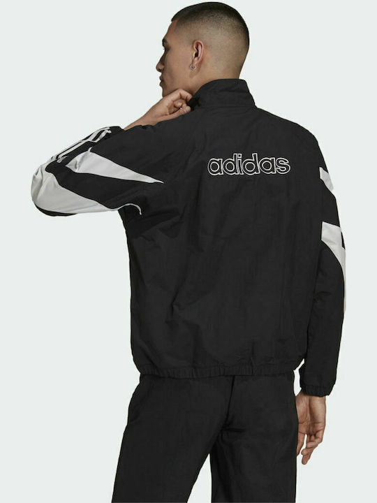 Adidas Sportswear Ανδρικό Μπουφάν για Άνοιξη Μαύρο
