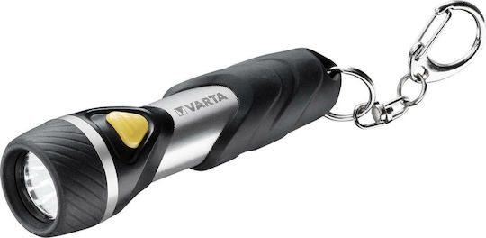 Varta Rechargeable Keychain Flashlight LED with Maximum Brightness 12lm Black