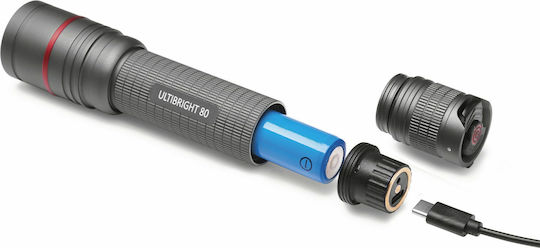 Emos Επαναφορτιζόμενος Φακός LED IP65 με Μέγιστη Φωτεινότητα 600lm