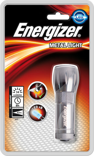 Energizer Φακός LED με Μέγιστη Φωτεινότητα 50lm Metal Light