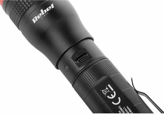 Rebel Wiederaufladbar Taschenlampe LED mit maximaler Helligkeit 800lm