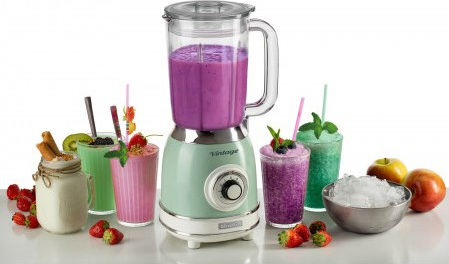 Ariete Vintage Blender with Glass Jug 1.5 lt 1000W Green