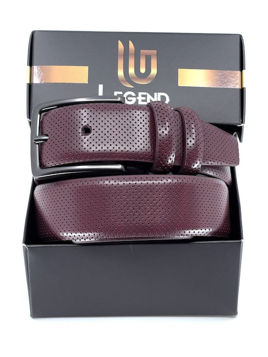 LGD-2033 Men's Belt Leather Wine