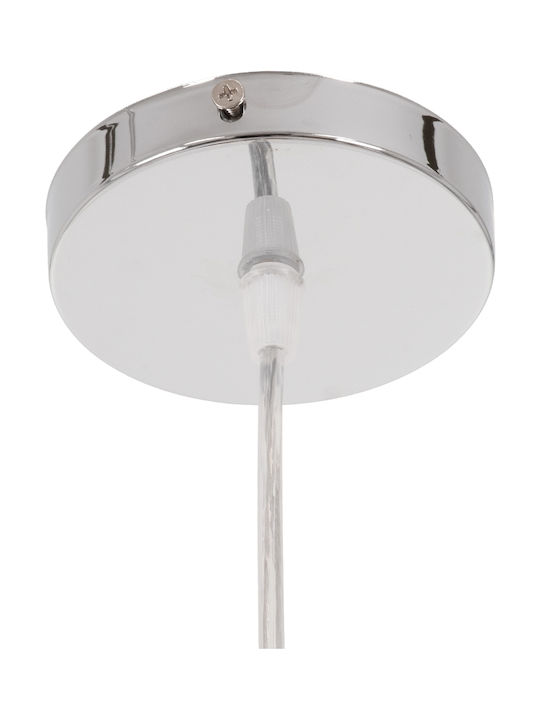 GloboStar Kids Glass Single Ceiling Light E27 Spalding Nba White 25x25cm