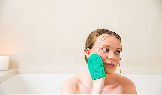 Cleanlogic Cleanlogic Bath Body Dual Texture Facial Mitts Гъба 1бр