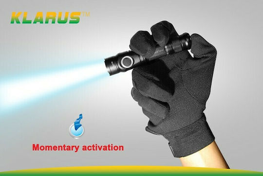 Klarus Rechargeable Flashlight LED IPX8 with Maximum Brightness 140lm