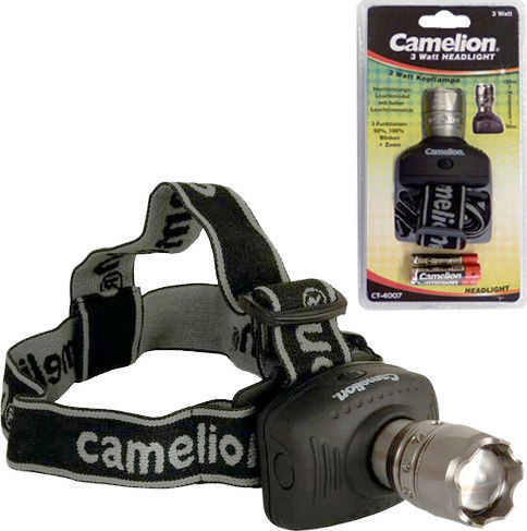 Camelion Φακός Κεφαλής LED με Μέγιστη Φωτεινότητα 170lm
