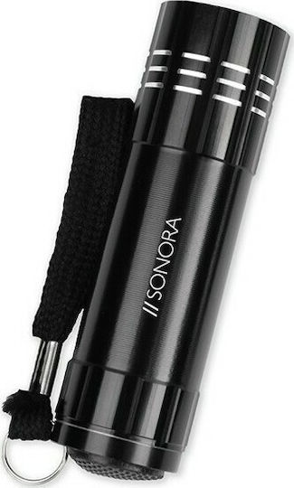 Sonora Φακός LED με Μέγιστη Φωτεινότητα 30lm Black Ray 9