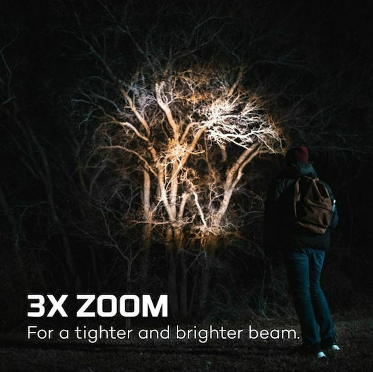 Nebo Flashlight LED IP67 with Maximum Brightness 1000lm Newton Silver
