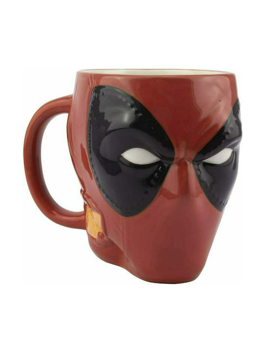 Paladone Deadpool Head Shaped Ceramic Cup Red 350ml