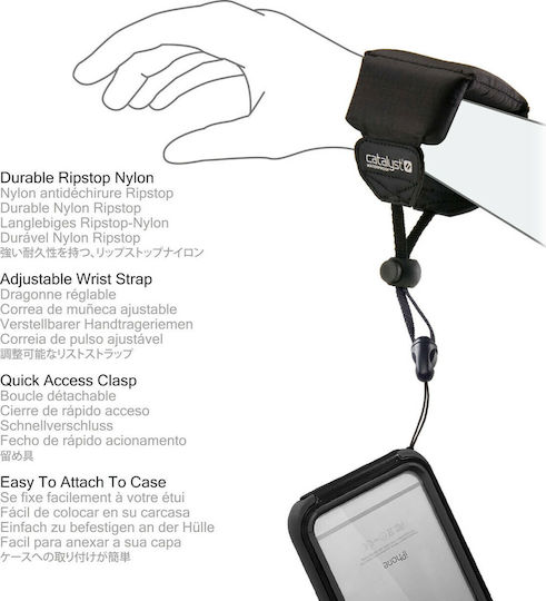 Catalyst Floating Lanyard Σωσίβιο Κινητού σε Μαύρο χρώμα