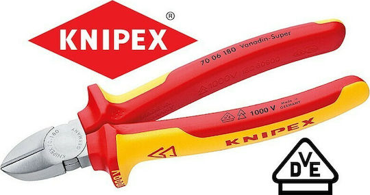 Knipex Πλαγιοκόφτης Ηλεκτρολόγου Μήκους 180mm