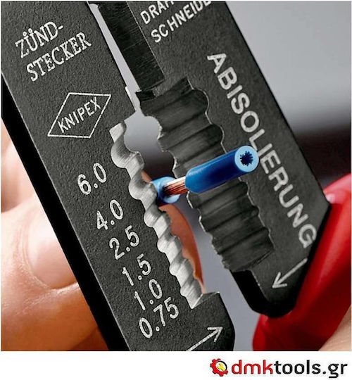 Knipex Crimping Pliers Cross-Section 0.5 - 6mm² with Stripper Length 240mm