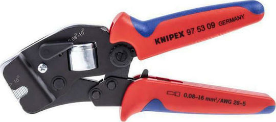 Knipex Self-Adjusting Crimping Pliers Cross-Section Range 0.08 - 16mm² with Ratchet Mechanism Length 190mm
