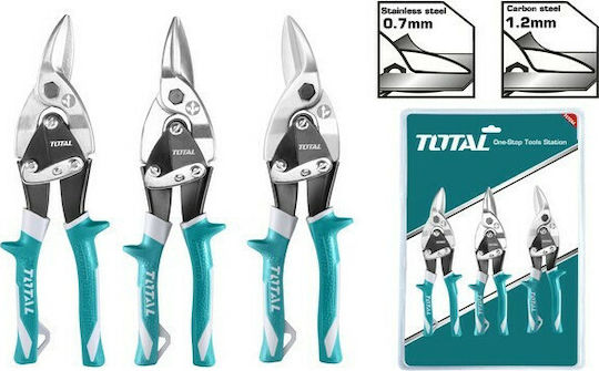 Total Ψαλίδια Λαμαρίνας Ίσια Μήκους 250mm 3τμχ