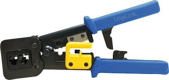 LogiLink Ethernet Internet Cable Crimping Plier RJ12, RJ11, RJ45 with Cable Cutter (Length 220mm) WZ0037