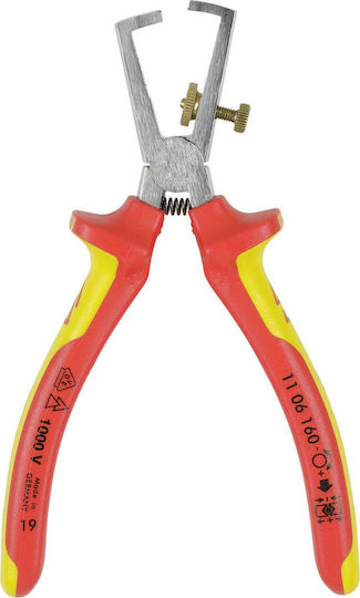 Knipex Adjustable Cable Stripper with 160mm Length & Fixing Criterion 1000V