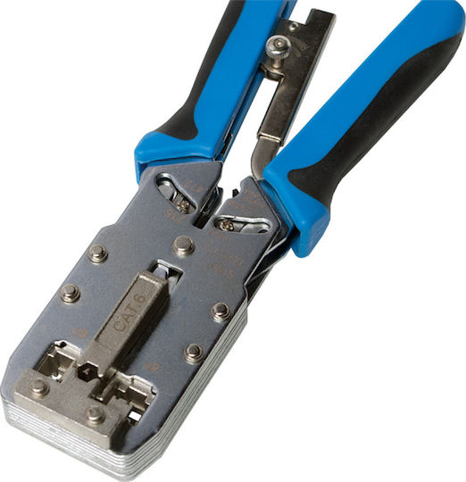LogiLink C6 Ethernet Internet Cable Crimping Plier RJ12, RJ11, RJ45 with Cable Cutter (Length 180mm) WZ0035