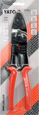 Yato Crimping Tool 0.5-6mm² Cross Section with Cable Cutter (Length 250mm) YT-2254