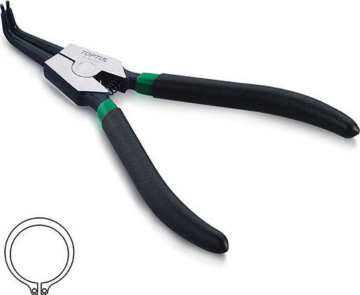 Toptul Τσιμπίδα Ασφαλειών Κυρτή Μήκους 127mm
