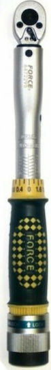 Force Δυναμόκλειδο Καρέ 1/4" Ροπής 6-30 Nm με Μήκος 29.5εκ.