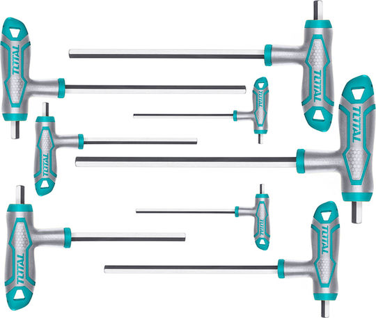 Total Set of 8 Allen Wrenches T-Shaped