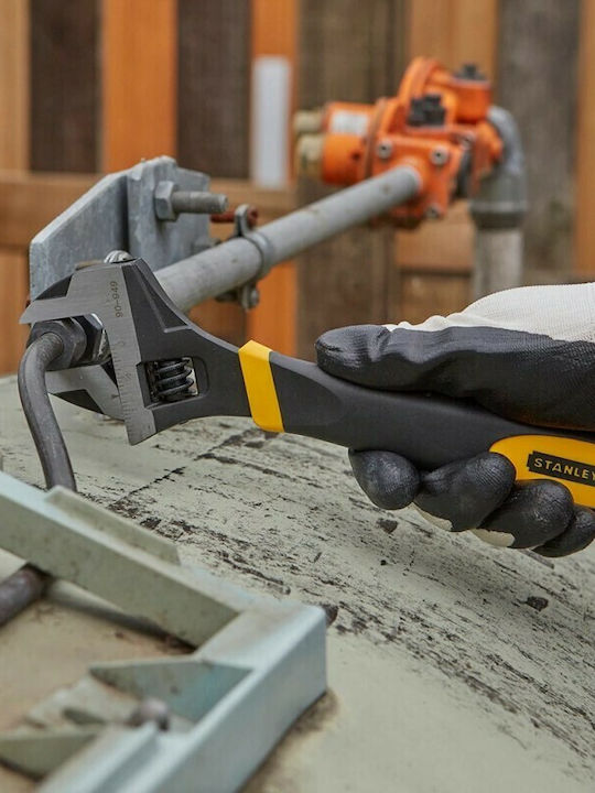 Stanley Maxsteel French Wrench with Adjustable Opening 29mm and Anti-Slip Handle 200mm