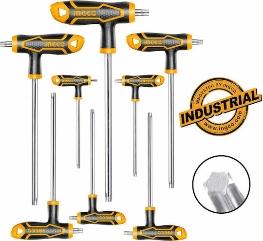 Ingco T-Shaped Set 9 Torx Wrenches 8pcs