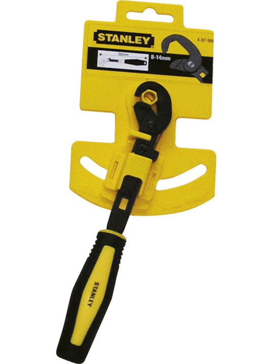 Stanley Γαλλικό Κλειδί Μήκους 200mm με Άνοιγμα Σιαγόνων έως 14mm και Αντιολισθητική Λαβή