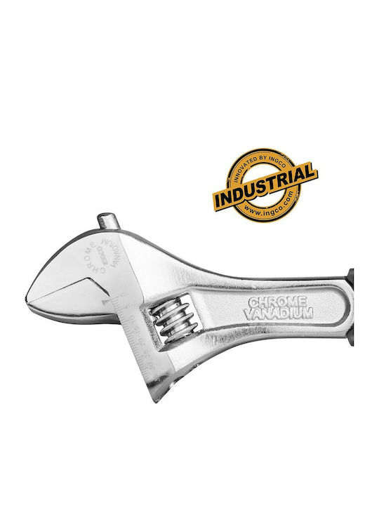 Ingco French Wrench with Adjustable Opening 40mm and Anti-Slip Handle 300mm 12"