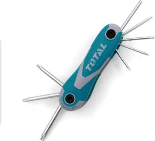 Total Folding Torx Wrench T9 8pcs