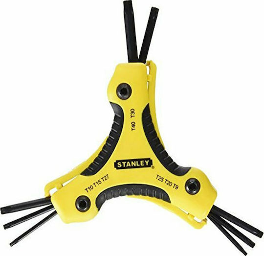 Stanley Σετ 9 Κλειδιά Torx σε Τριγωνικό Σχήμα