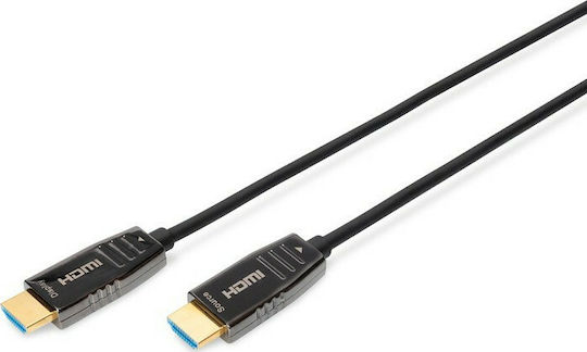 Digitus HDMI 2.1 Ultra High Speed 48Gbps 4K 120Hz HDR VRR Cable HDMI Male - HDMI Male 15m Black