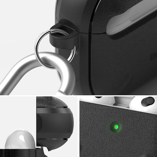 Ringke Onyx Θήκη Συνθετική με Γάντζο σε Μαύρο χρώμα για Apple AirPods 3