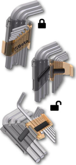 Beta Set chei Torx cu 8 bucăți în formă L