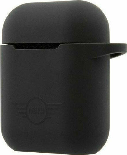 Mini Cooper MIACA2SLTBK Θήκη Σιλικόνης σε Μαύρο χρώμα για Apple AirPods 1 / AirPods 2