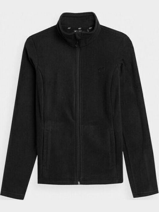 Fleece Damen Jacke in Schwarz Farbe