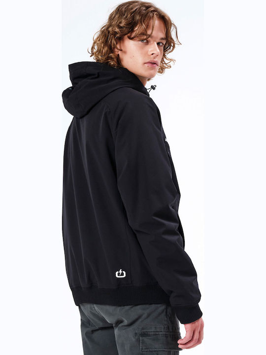Jacke Bomber Wasserdicht und Winddicht Schwarz