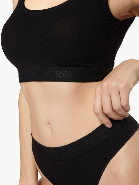 Women's Sports Bra without Padding Black