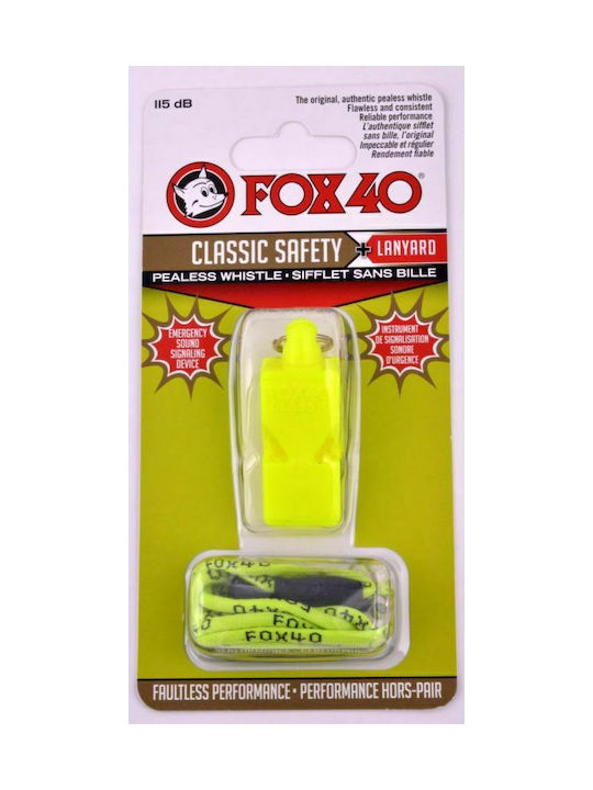 Fox40 Classic Safety Διαιτητών Με Κορδόνι